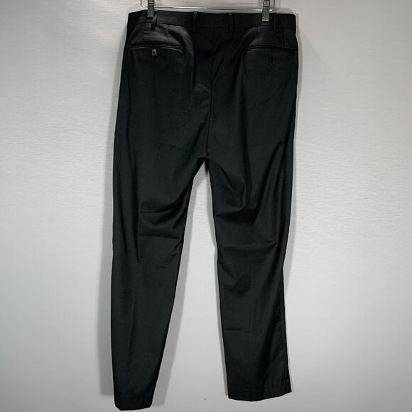 Lauren Ralph Lauren Dress Pants Men 36 Black Flat Front Pockets Straight Leg - Picture 5 of 9